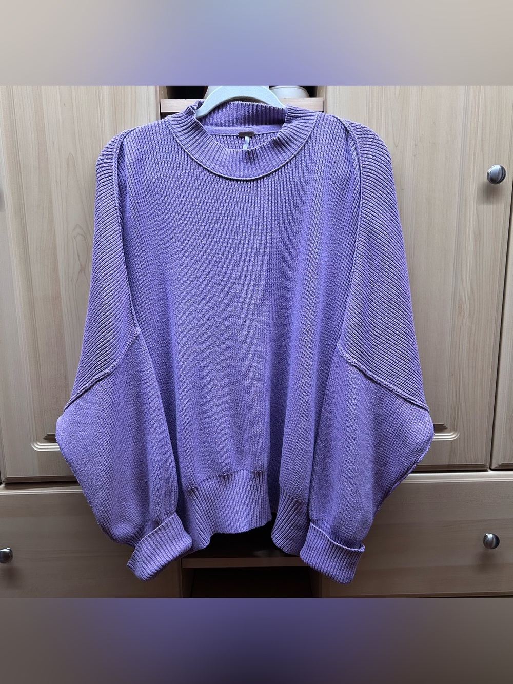 Free People Easy Street Tunic Sweater Purple